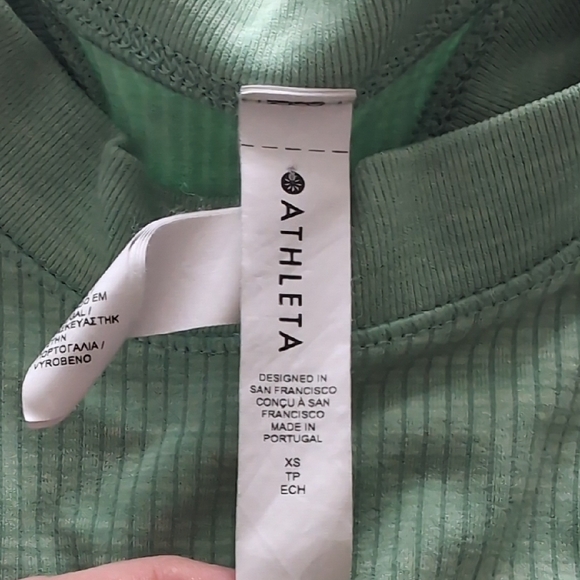 Athleta Light Green Ribbed Tank Top - Picture 2 of 5